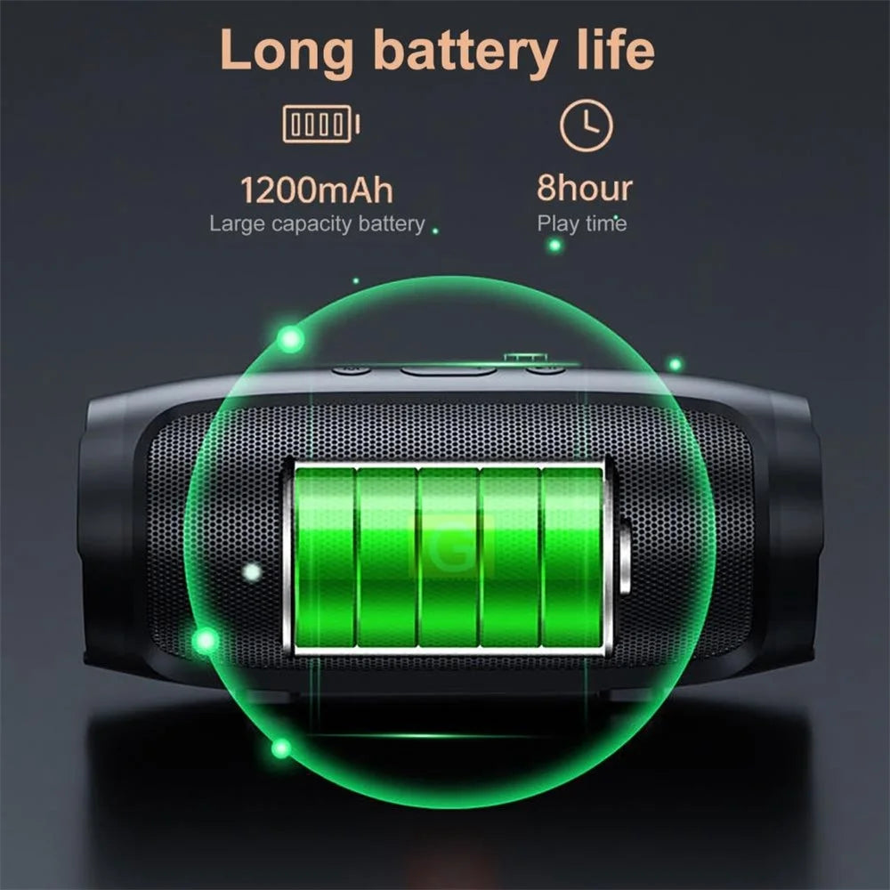 MINI2+ Portable Rechargeable Bluetooth-compatible Speaker Heavy Bass Wireless Music Subwoofer Support TF Card / U-Disk - Green - 2
