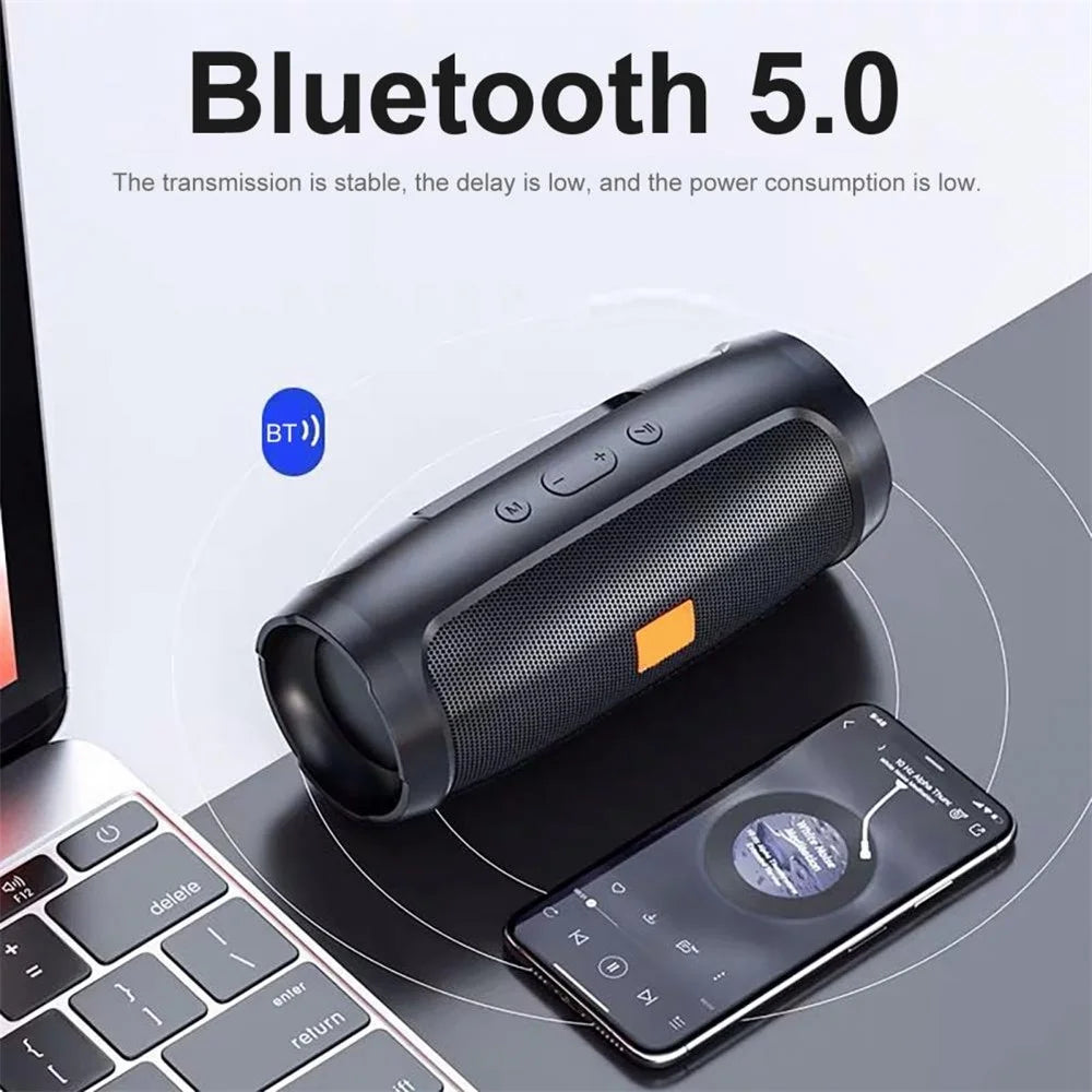 MINI2+ Portable Rechargeable Bluetooth-compatible Speaker Heavy Bass Wireless Music Subwoofer Support TF Card / U-Disk - Green - 4