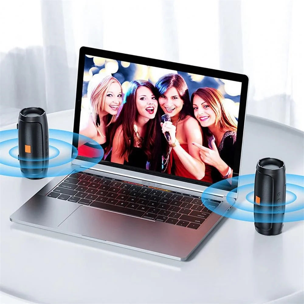 MINI2+ Portable Rechargeable Bluetooth-compatible Speaker Heavy Bass Wireless Music Subwoofer Support TF Card / U-Disk - Green - 5