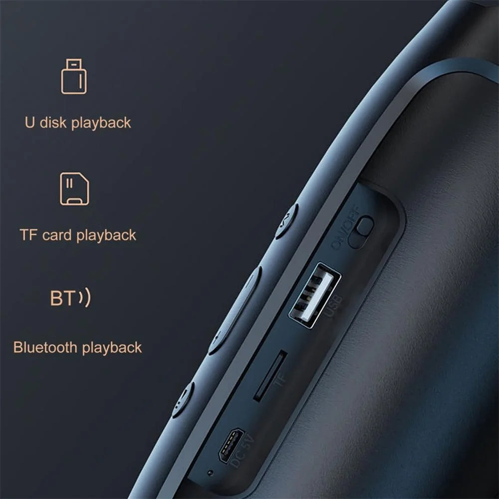 MINI2+ Portable Rechargeable Bluetooth-compatible Speaker Heavy Bass Wireless Music Subwoofer Support TF Card / U-Disk - Green - 6