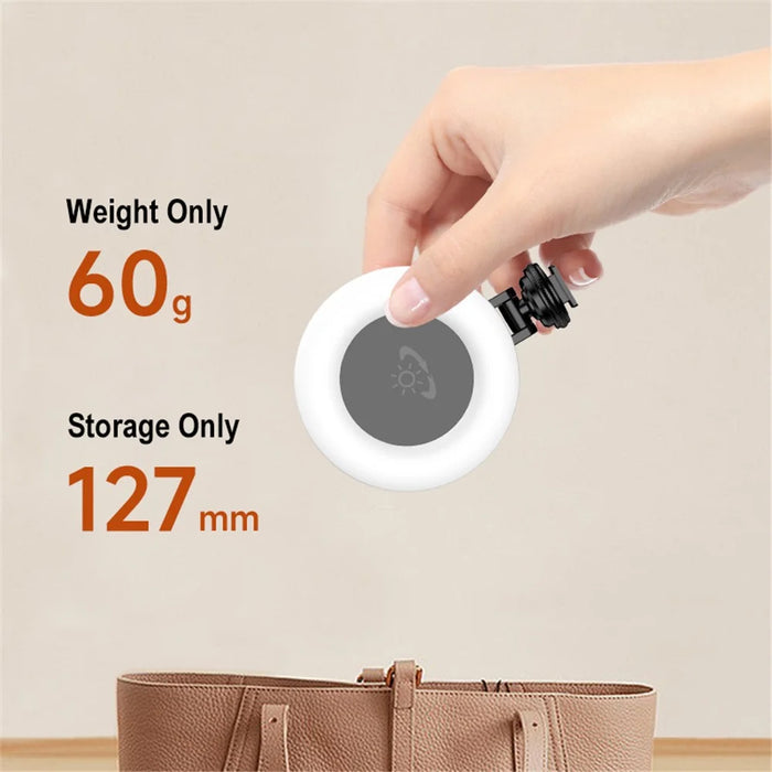 D07 3 Color 9 Level Dimmable Portable Fill Light for Selfie Photography Live Streaming - 6