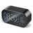 S2 Digital Mirror Screen Dual Alarm Clock Radio Wireless Bluetooth-compatible Speaker Deep Bass Loudspeaker - Black - 1