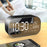 S2 Digital Mirror Screen Dual Alarm Clock Radio Wireless Bluetooth-compatible Speaker Deep Bass Loudspeaker - Black - 2