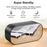 S2 Digital Mirror Screen Dual Alarm Clock Radio Wireless Bluetooth-compatible Speaker Deep Bass Loudspeaker - Black - 3