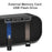 S2 Digital Mirror Screen Dual Alarm Clock Radio Wireless Bluetooth-compatible Speaker Deep Bass Loudspeaker - Black - 4