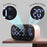 S2 Digital Mirror Screen Dual Alarm Clock Radio Wireless Bluetooth-compatible Speaker Deep Bass Loudspeaker - Black - 7