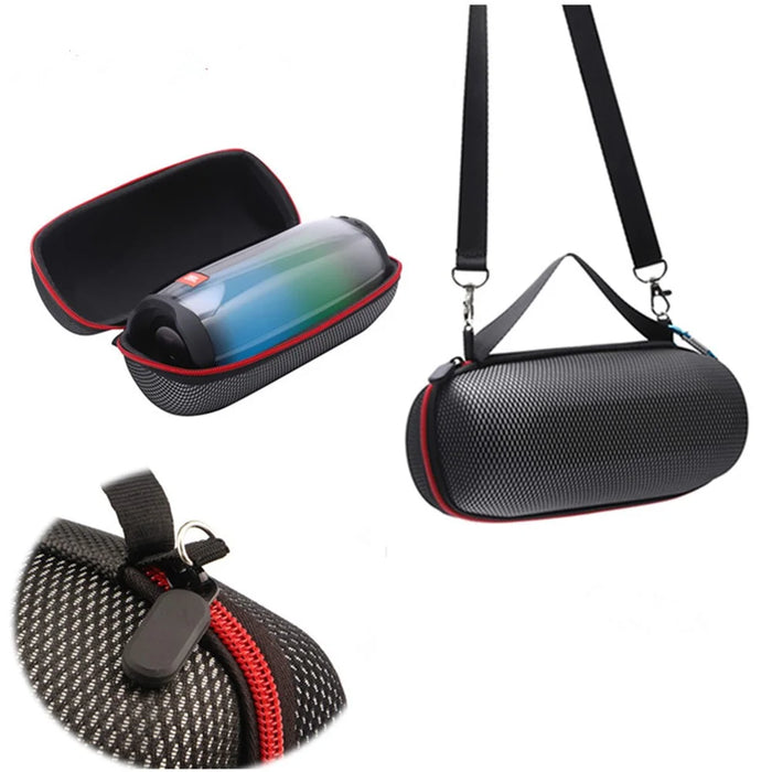 Portable Carrying Case Storage Bag for JBL pulse4/JBL charge3/JBL charge4/JBL charge5 Bluetooth-compatible Speaker - Grid Texture - 3