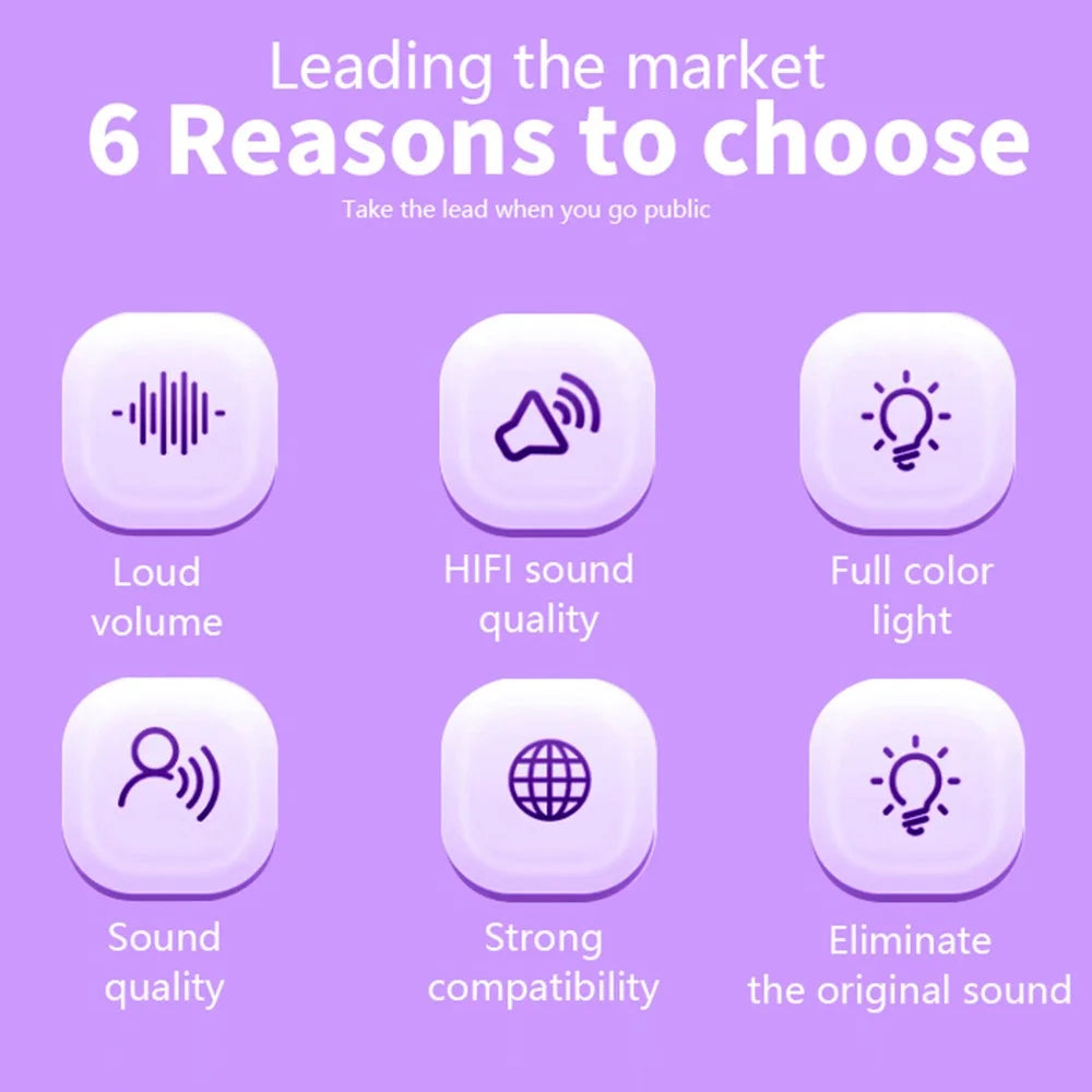 T97 Kids K Song Bluetooth-compatible  Speaker with Dual Wireless Microphone Family Party Singing Song Device - Purple - 2