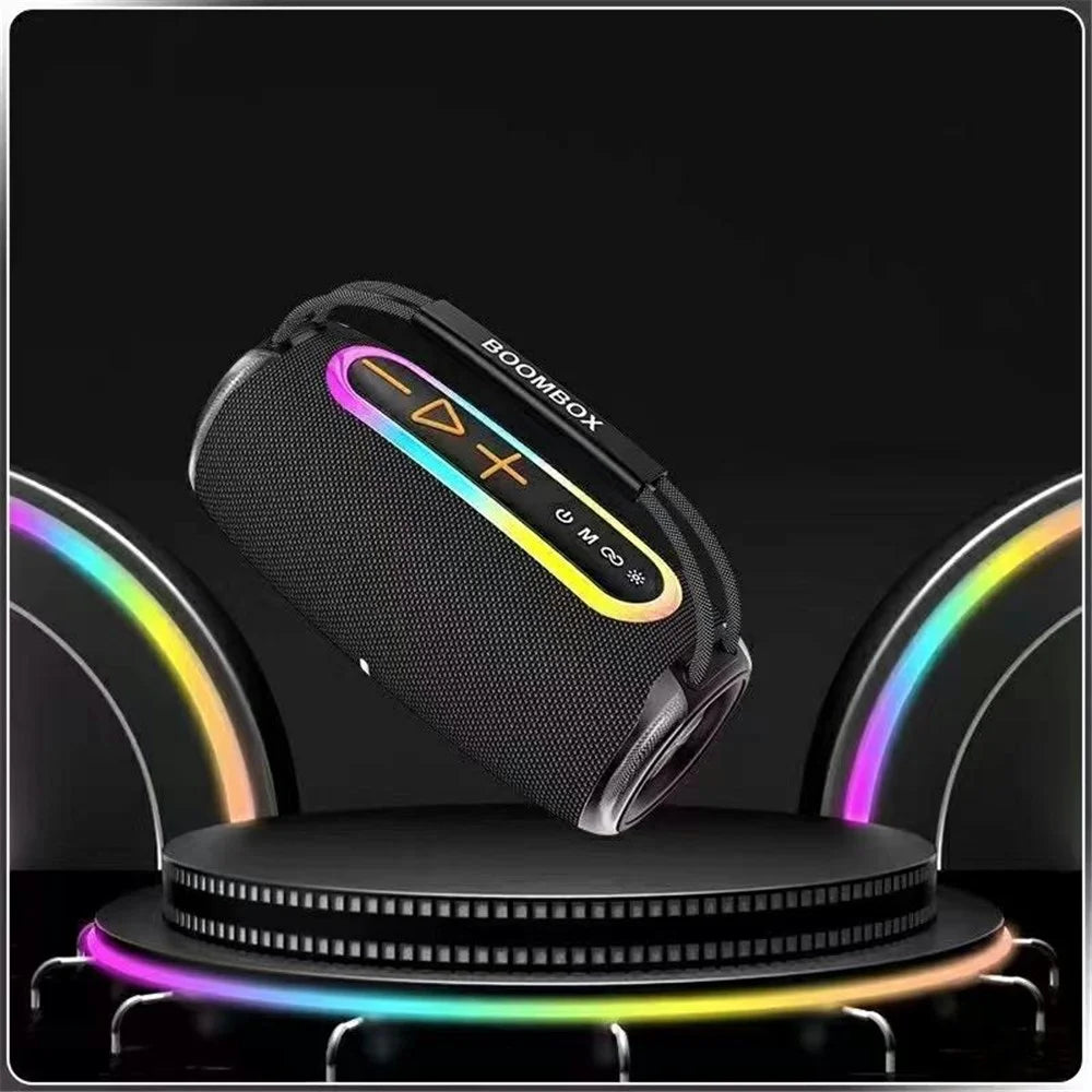 S680 Portable Outdoor Home Bluetooth-compatible Speaker Wireless Music Subwoofer Support TF / U-disk - Black - 3