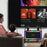 M3201 Home Karaoke Retro Bluetooth-compatible Speaker RGB Light Loudspeaker with 2 Microphones - Black - 5