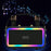 M3201 Home Karaoke Retro Bluetooth-compatible Speaker RGB Light Loudspeaker with 2 Microphones - Black - 6