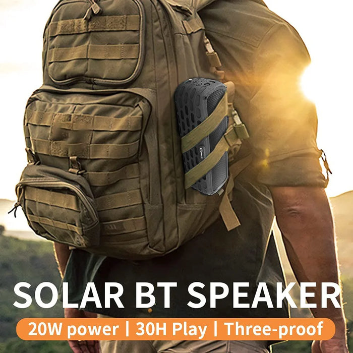 CYBORIS T6 TWS Solar Powered Bluetooth-compatible 5.0 Speaker Shock-Proof Splash-Proof Subwoofer for Outdoor Sports - 5