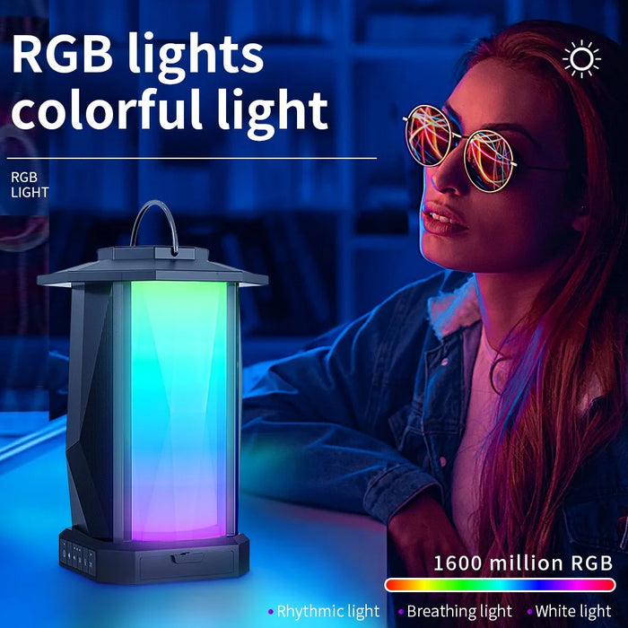 CYBORIS T10 RGB Light Bluetooth-compatible Speaker 50W High Power Bass Sound Subwoofer - 4