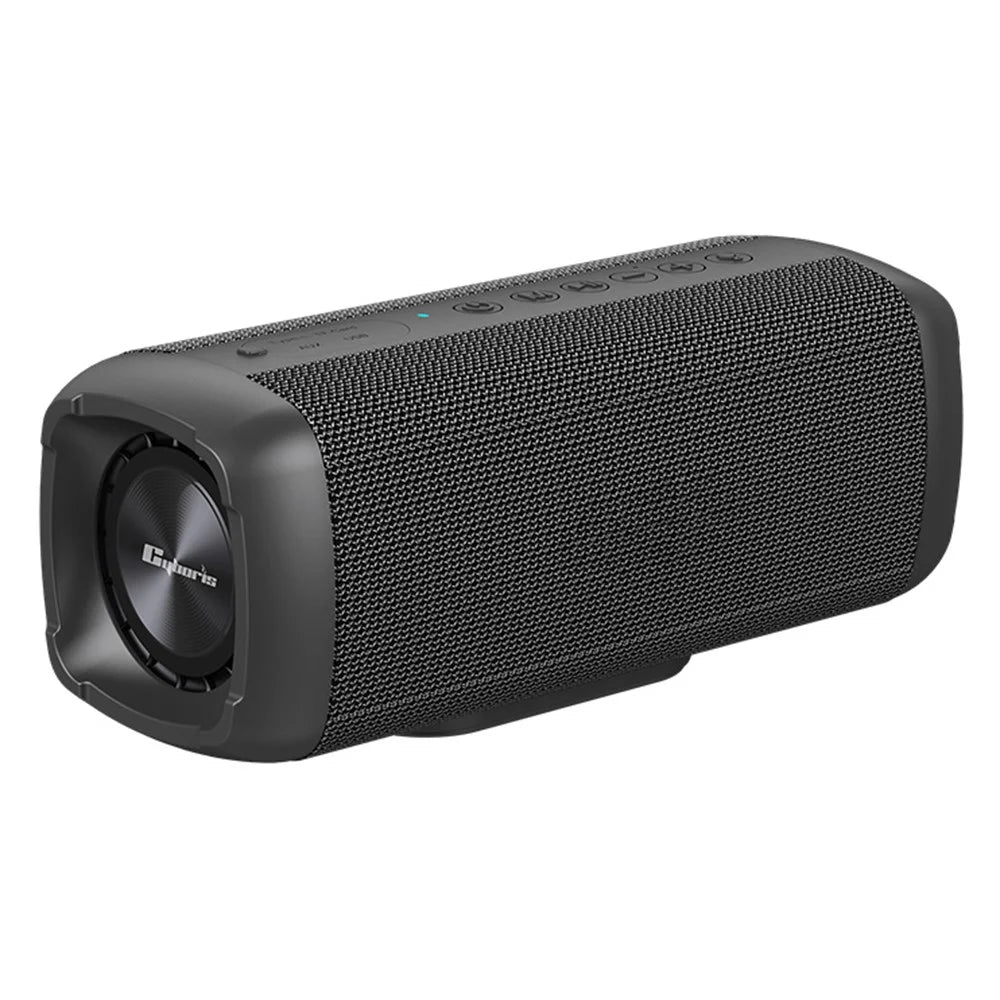 CYBORIS S6 60W High Power Bluetooth-compatible Speaker Super Bass Subwoofer Waterproof TWS Stereo Speaker - Black - 1