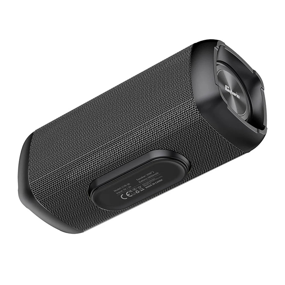 CYBORIS S6 60W High Power Bluetooth-compatible Speaker Super Bass Subwoofer Waterproof TWS Stereo Speaker - Black - 2