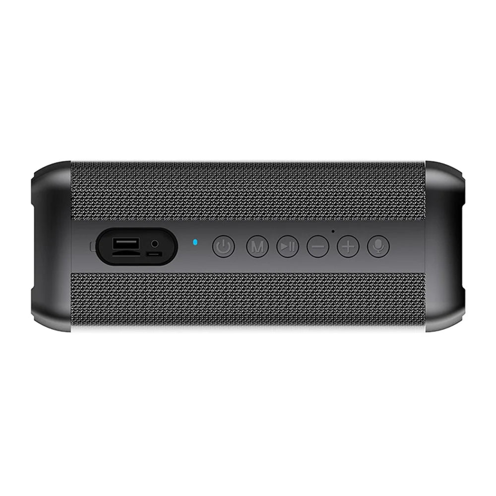 CYBORIS S6 60W High Power Bluetooth-compatible Speaker Super Bass Subwoofer Waterproof TWS Stereo Speaker - Black - 4