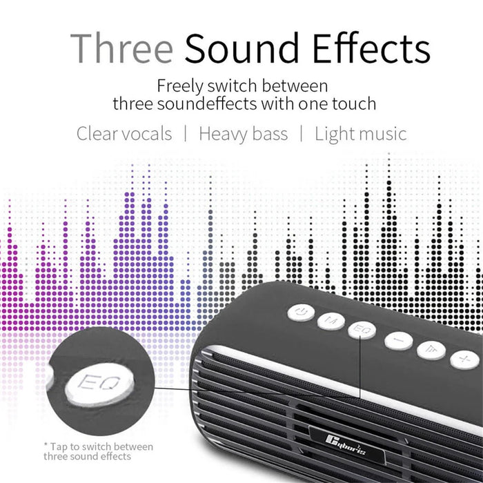 CYBORIS T5 Pro Retro TWS Bluetooth-compatible Speaker 40W Portable Subwoofer - 6