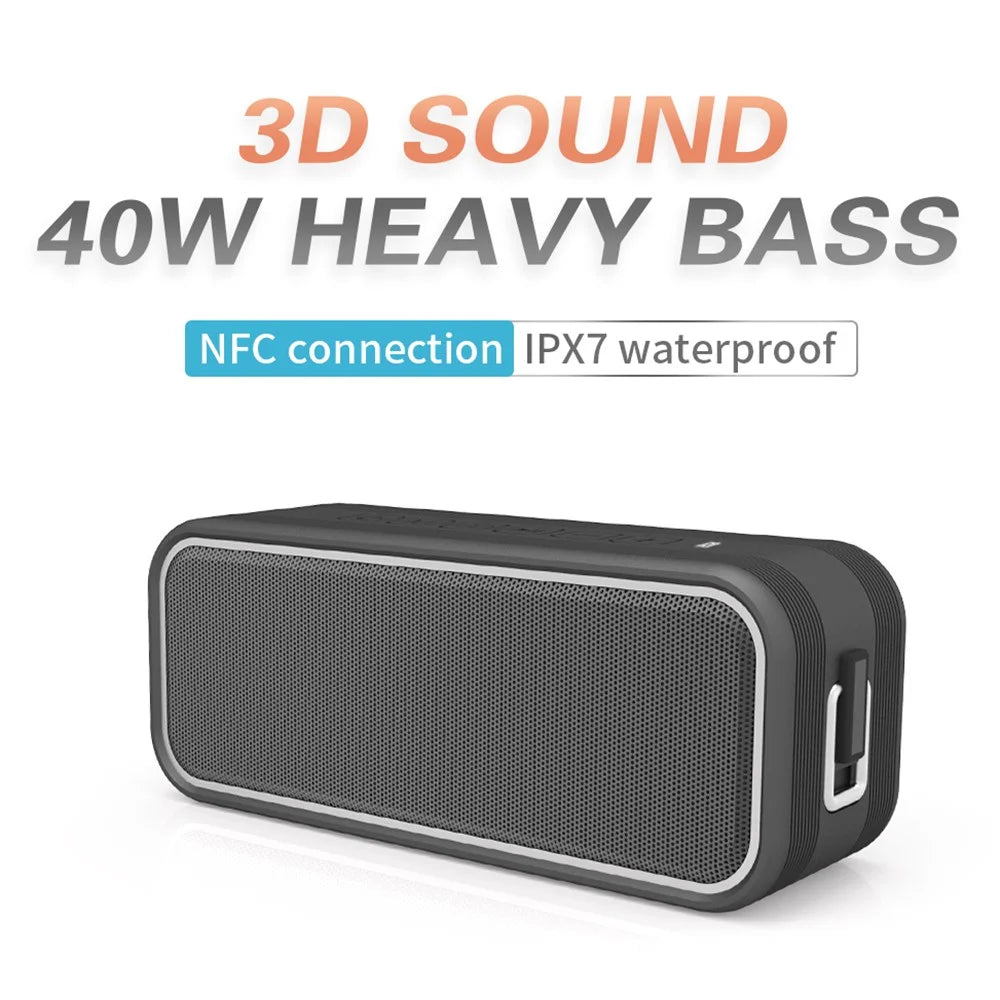 CYBORIS T8Pro 40W Bluetooth-compatible Speaker Wireless Waterproof 3D Bass Sound Subwoofer for Camping, Beach - 3