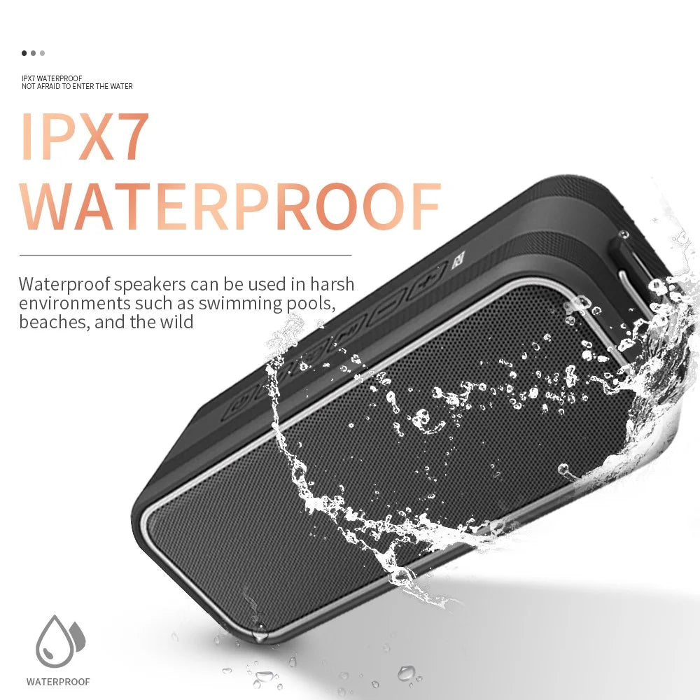 CYBORIS T8Pro 40W Bluetooth-compatible Speaker Wireless Waterproof 3D Bass Sound Subwoofer for Camping, Beach - 6