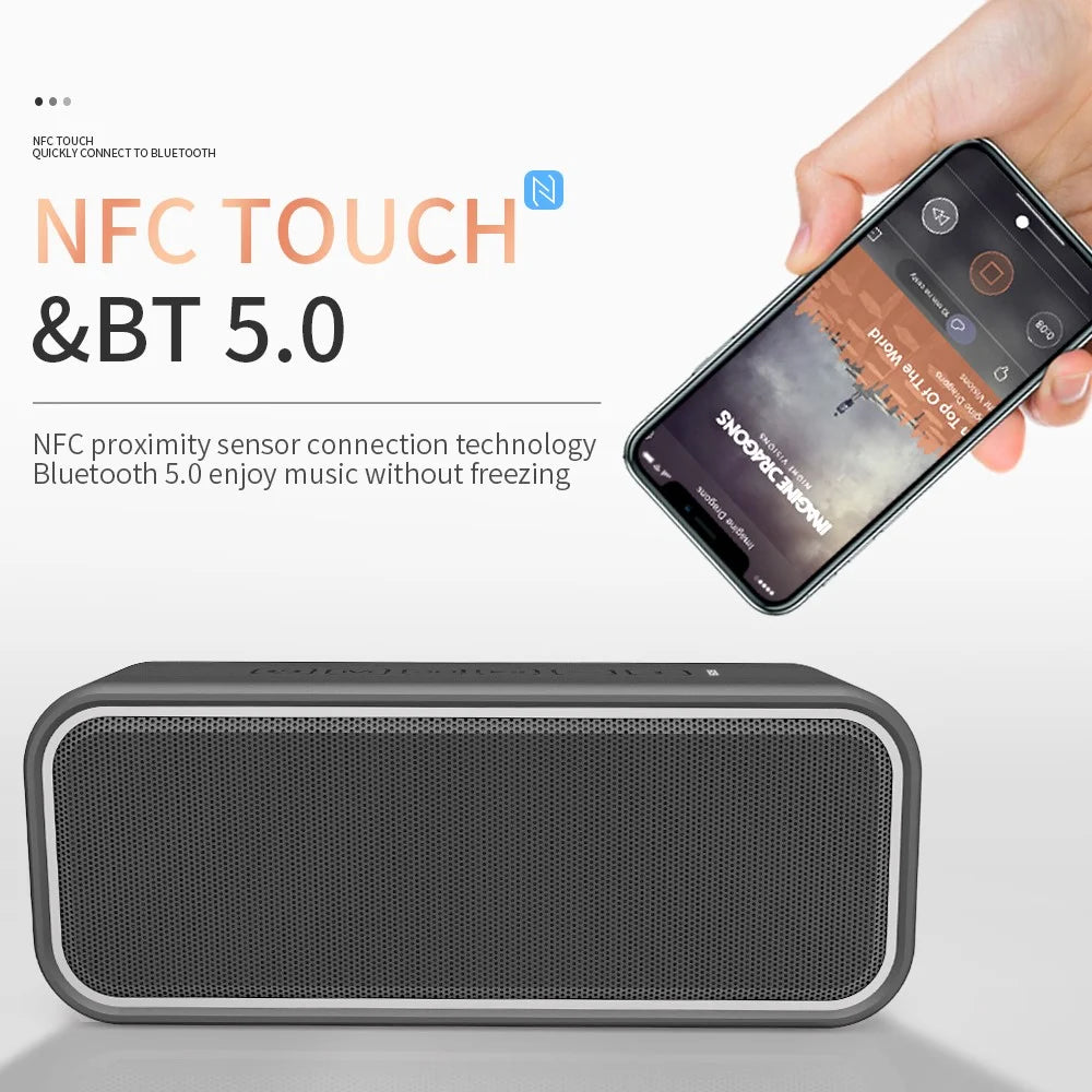 CYBORIS T8Pro 40W Bluetooth-compatible Speaker Wireless Waterproof 3D Bass Sound Subwoofer for Camping, Beach - 7