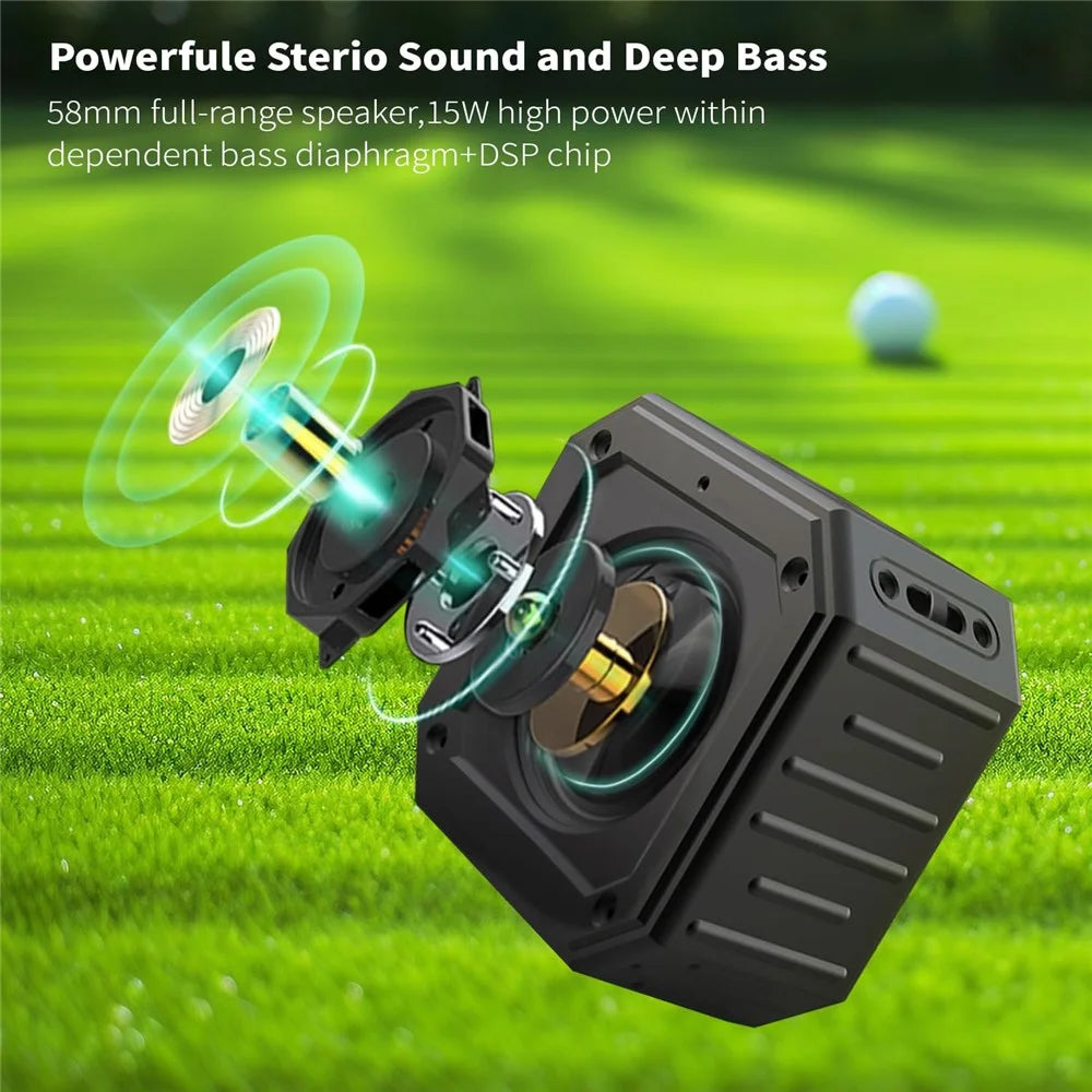 CYBORIS X1 Sport-Golf Bluetooth-compatible Golf Cart Speaker Waterproof Mini Size Bass Sound Subwoofer - 5