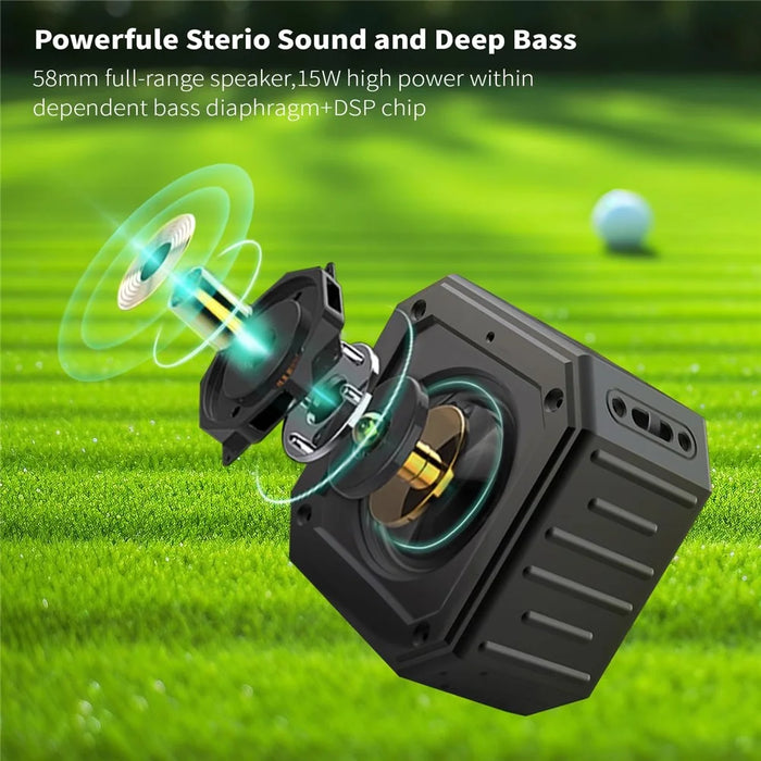 CYBORIS X1 Sport-Golf Bluetooth-compatible Golf Cart Speaker Waterproof Mini Size Bass Sound Subwoofer - 5