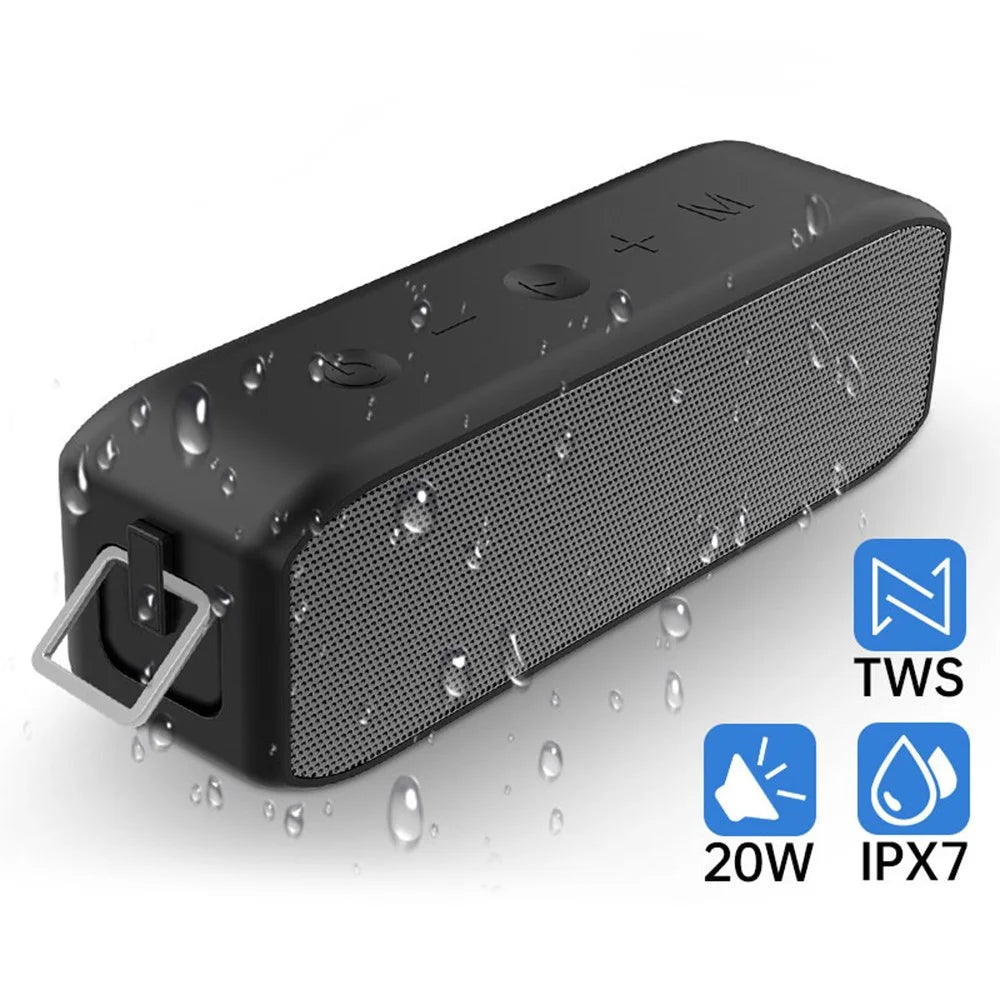 CYBORIS S5 TWS 20W Wireless Bluetooth-compatible Speaker 3D Surround Sound Bass Waterproof Subwoofer - 4