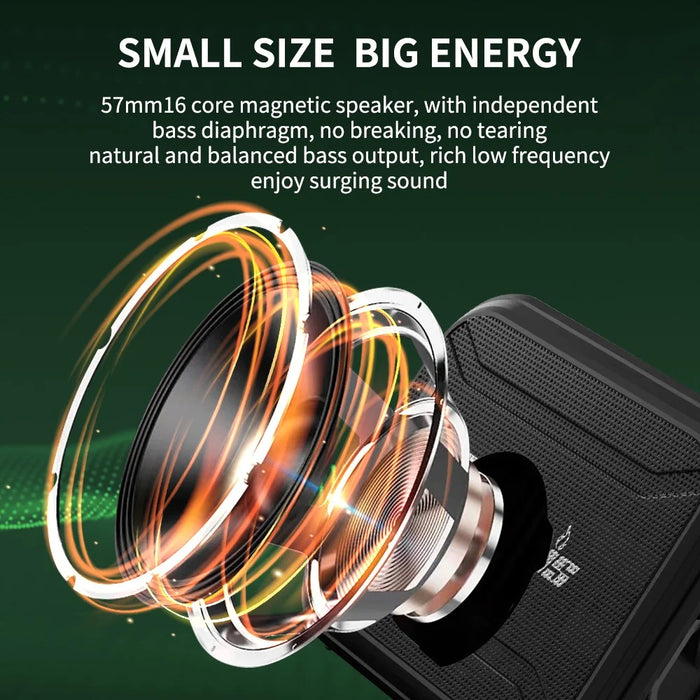 CYBORIS T2 Bluetooth-compatible Speaker Support TF Card / U Disk / AUX-In / Single Loop / Recording / FM - 3