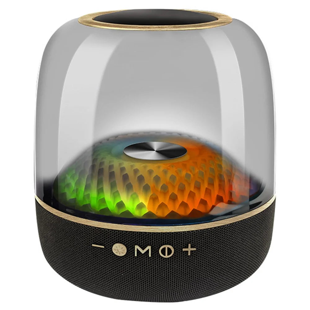 LP90 Daha Glazed 40W Wireless Bluetooth-compatible Speaker LED Colorful Music Box - Black - 1