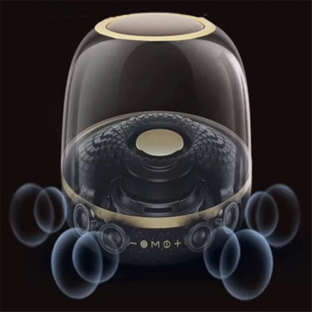 LP90 Daha Glazed 40W Wireless Bluetooth-compatible Speaker LED Colorful Music Box - Black - 5