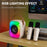 ONIKUMA L7 RGB Home Karaoke Machine Bluetooth-compatible Speaker with 2 Microphone - White - 3