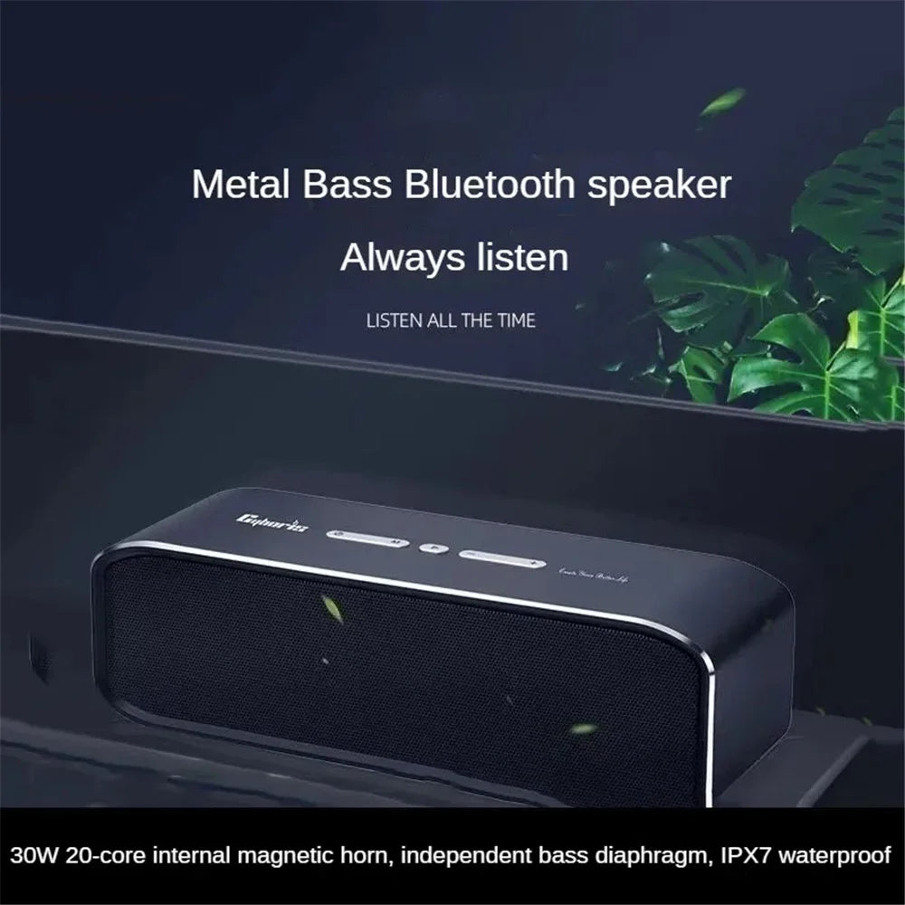 CYBORIS T11 30W Bluetooth-compatible Speaker Support TF Card / AUX-In TWS Waterproof Bass Sound Subwoofer - Black - 2