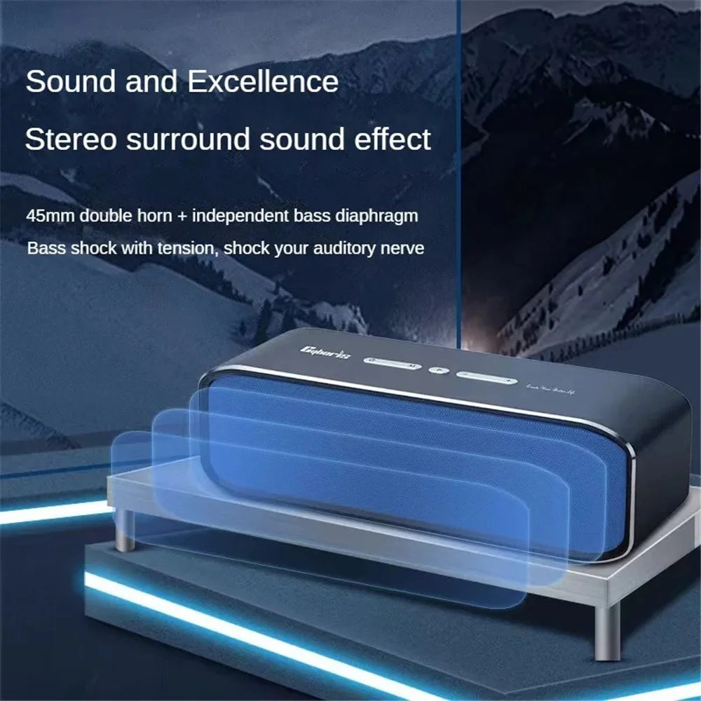CYBORIS T11 30W Bluetooth-compatible Speaker Support TF Card / AUX-In TWS Waterproof Bass Sound Subwoofer - Black - 3
