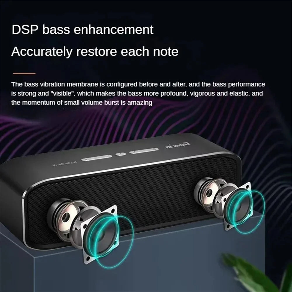 CYBORIS T11 30W Bluetooth-compatible Speaker Support TF Card / AUX-In TWS Waterproof Bass Sound Subwoofer - Black - 4