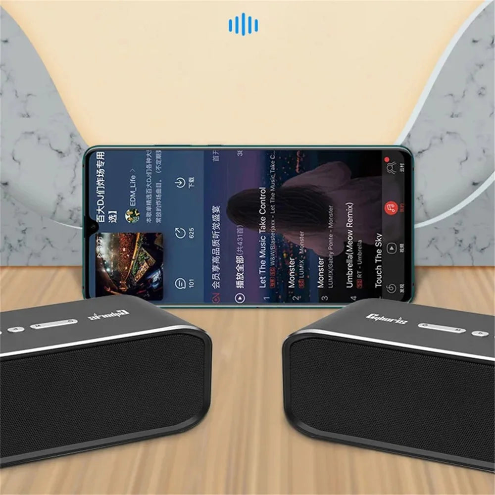 CYBORIS T11 30W Bluetooth-compatible Speaker Support TF Card / AUX-In TWS Waterproof Bass Sound Subwoofer - Black - 6