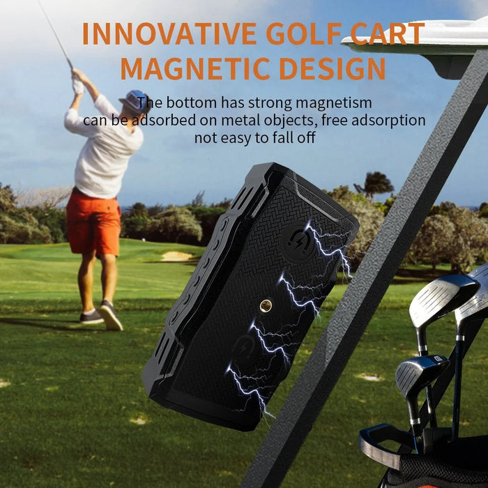 CYBORIS X8 Bluetooth-compatible Golf Cart Speaker Waterproof Sound Subwoofer with Lighting and Stand Function - Built-In Magnet - 3