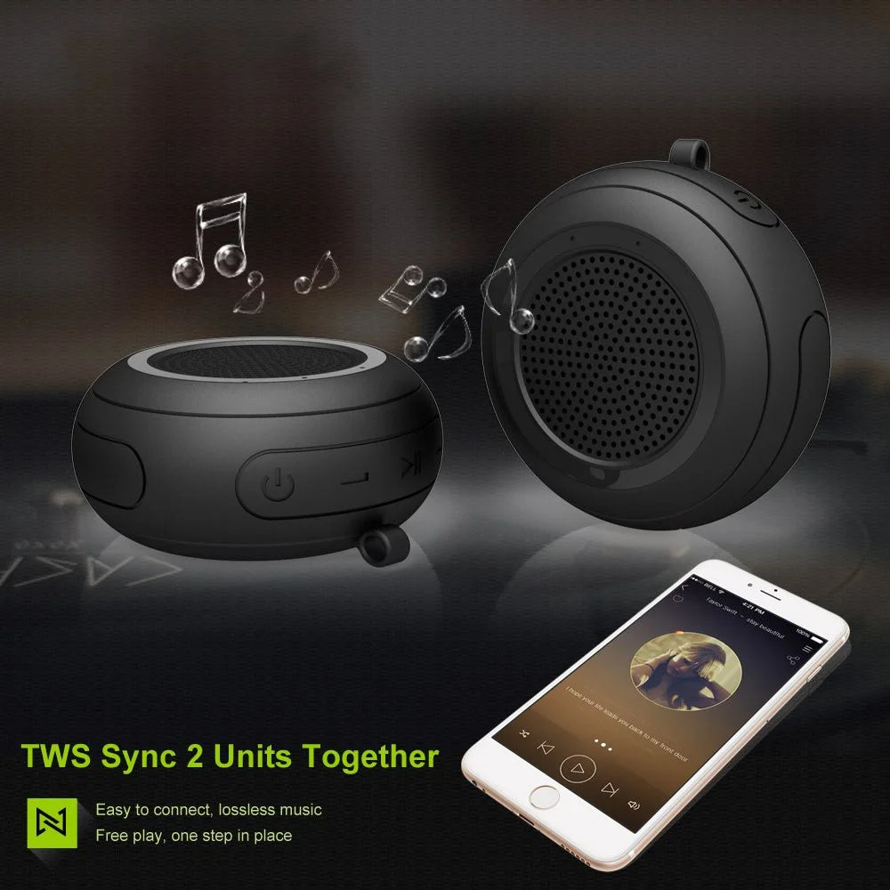 CYBORIS T101 Floating TWS Bluetooth-compatible Speaker Waterproof HiFi Sound Subwoofer - Black - 3