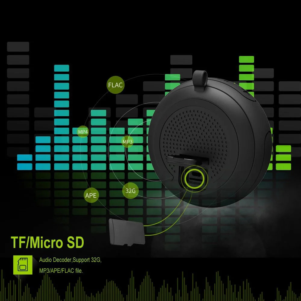 CYBORIS T101 Floating TWS Bluetooth-compatible Speaker Waterproof HiFi Sound Subwoofer - Black - 4