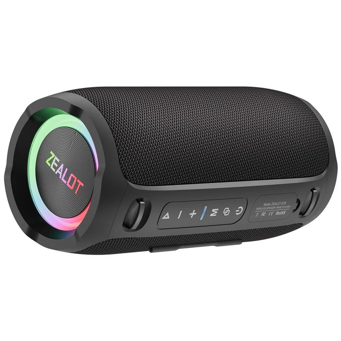 ZEALOT S76 50W Portable Bluetooth-compatible Speaker Waterproof Wireless Stereo Music Subwoofer - Black - 1