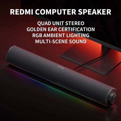 XIAOMI Redmi Computer Speaker RGB Light Bluetooth-compatible 5.0 Four Unit Two Channel Stereo Soundbar Built-In Mic - 2