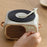 D12 Bluetooth-compatible Karaoke Speaker Classic Record Player Style Home Decor (No Microphone Built-In) - Yellow - 5