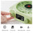 Vinyl Record Player Wireless Bluetooth-compatible Speaker Sleep Aid with Clock and Projection Light - Green - 3