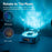 Vinyl Record Player Wireless Bluetooth-compatible Speaker Sleep Aid with Clock and Projection Light - Green - 5