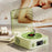 Vinyl Record Player Wireless Bluetooth-compatible Speaker Sleep Aid with Clock and Projection Light - Green - 7