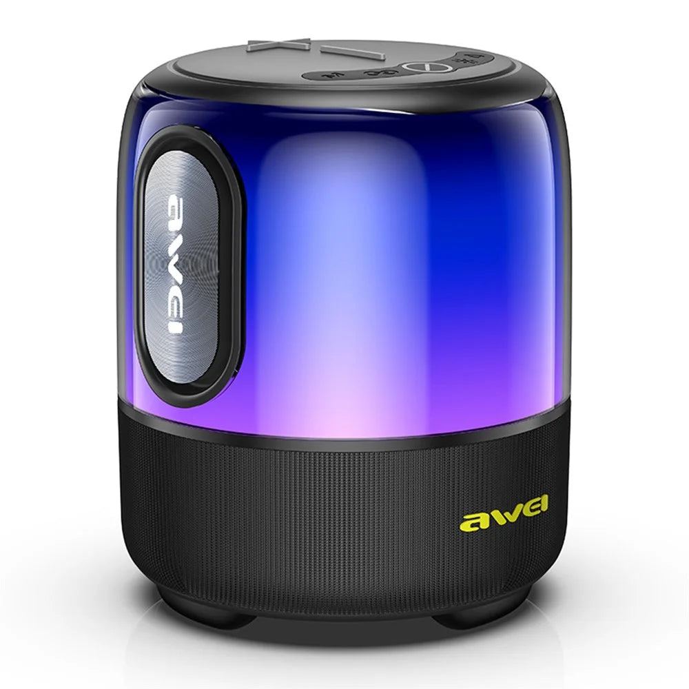 AWEI Y680 Bluetooth-compatible Speaker IPX5 Waterproof Outdoor TWS Subwoofer with 7-Color Light - 1
