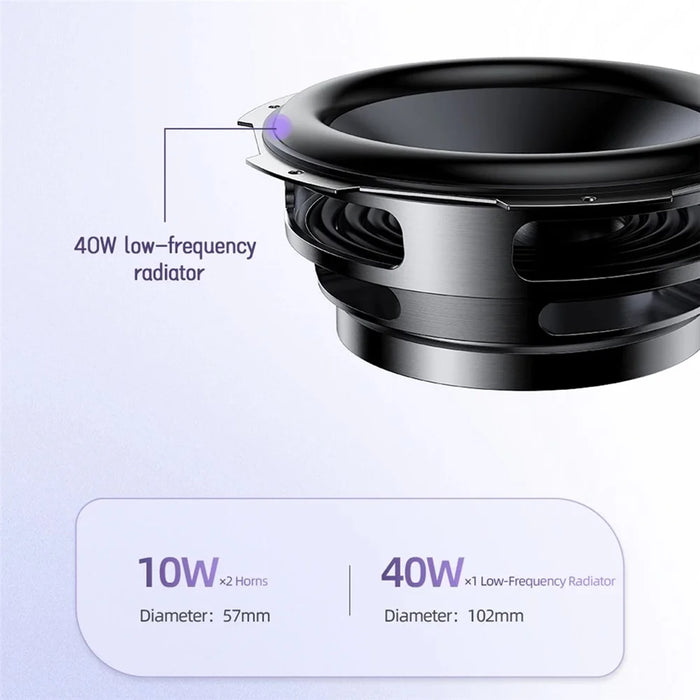 AWEI Y680 Bluetooth-compatible Speaker IPX5 Waterproof Outdoor TWS Subwoofer with 7-Color Light - 4