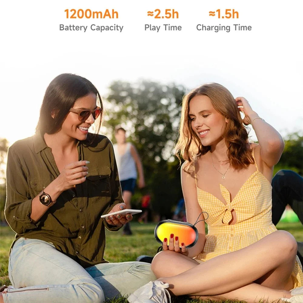AWEI KA1 Bluetooth-compatible Speaker with RGB Light Surround Sound Waterproof Subwoofer - 2