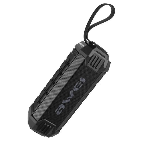 AWEI Y280 16W High Power Bluetooth-compatible Speaker IPX4 Waterproof Outdoor Portable Subwoofer - Black - 1