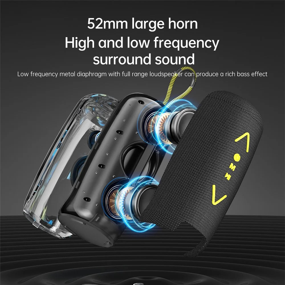 AWEI KA32 Waterproof Bluetooth-compatible Speaker TWS Pairing Music Player Subwoofer with Colorful Light - 3