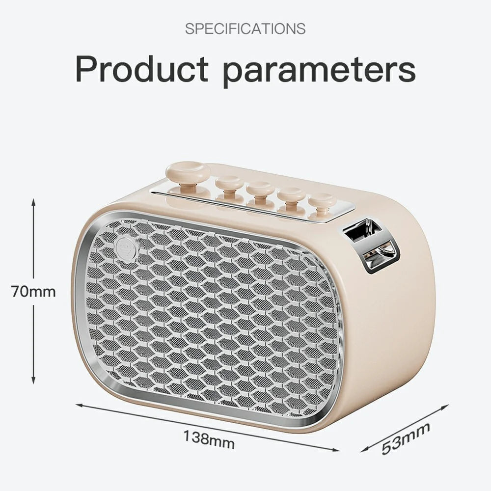 P13 Multifunctional Sleep Aid Device White Noise Bluetooth-compatible Speaker Support FM Radio, TF Card - Beige - 7